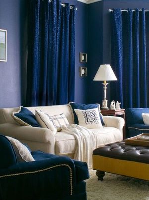 Синий цвет в квартире