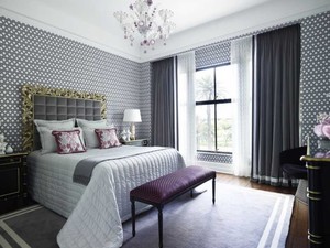 Дизайн интерьера спальни в серых тонах