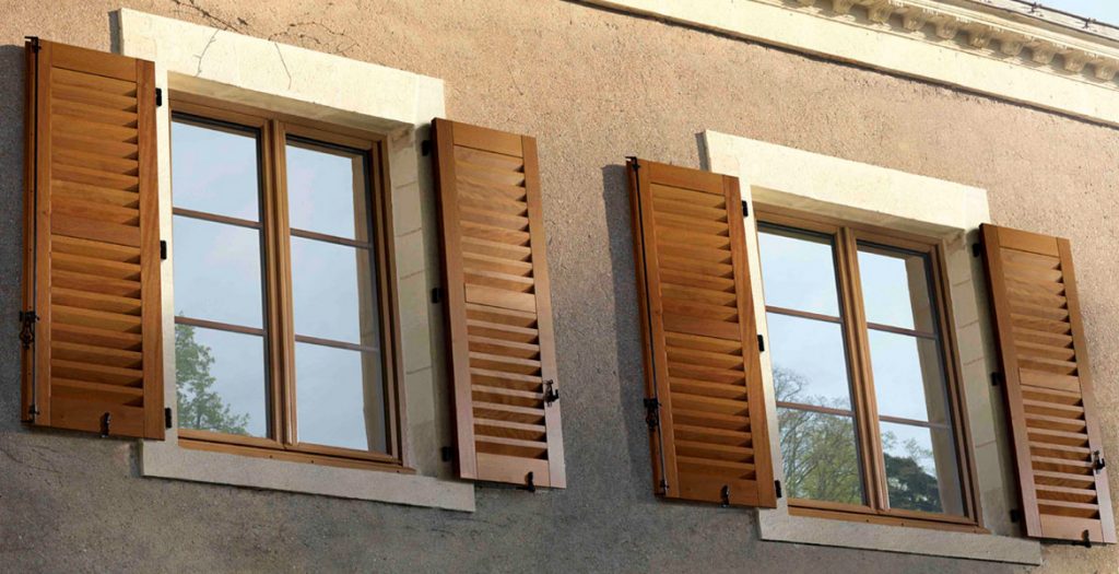 Деревянные жалюзи ставни на окна: фото с идеями дизайна