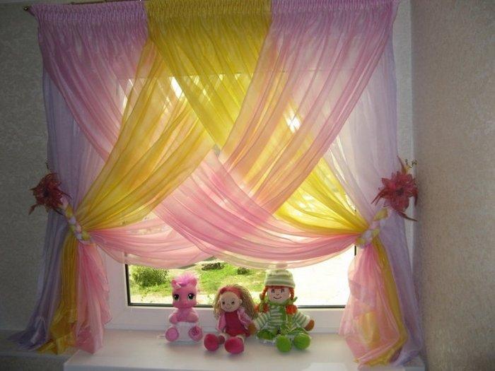 Как сшить шторы из вуали для кухни, детской или гостиной своими руками