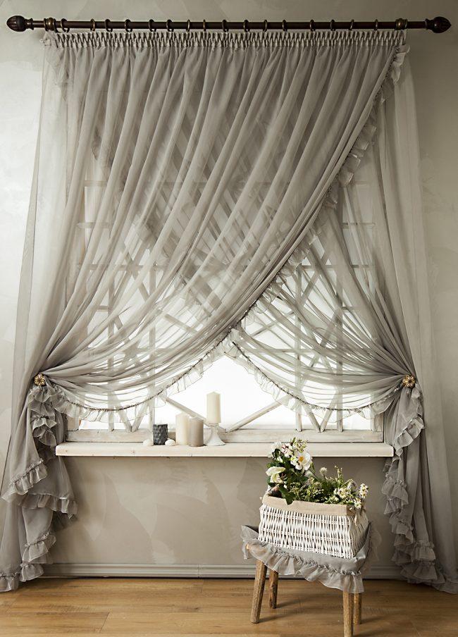 Как сшить шторы из вуали для кухни, детской или гостиной своими руками